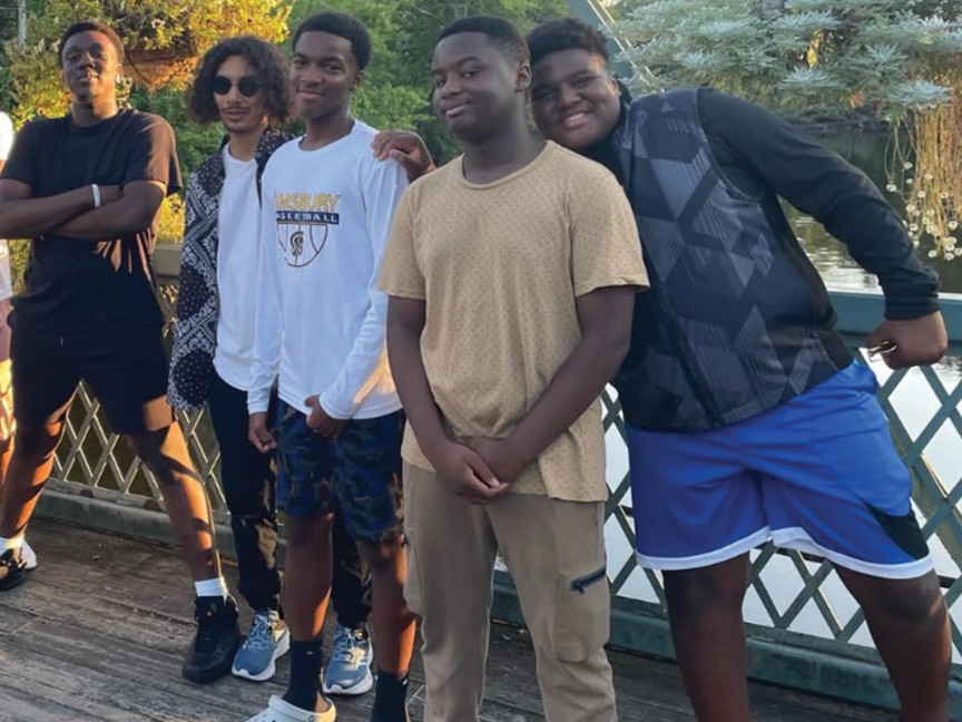 Scholars from the Simsbury ABC Program enjoying a weekend walk on the town Flower Bridge. Impact