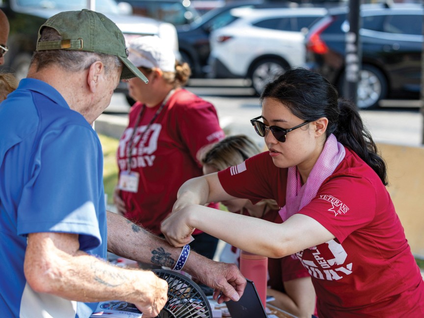 A Veterans Inc staff member helps one of the over 6,000 Veterans and their families that we serve each year. Impact