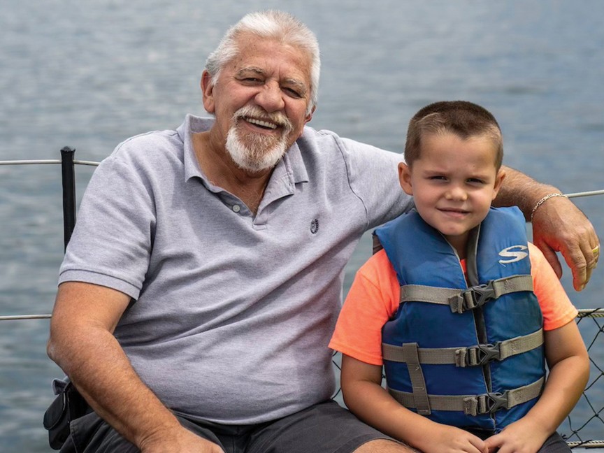 This is a grandfather and his grandson whom he is raising. They were one of several Step Up Parents' kinship families we hosted on the Gundalow for a tour of the Piscataqua River. It was a wonderful opportunity for families to meet one another. Impact