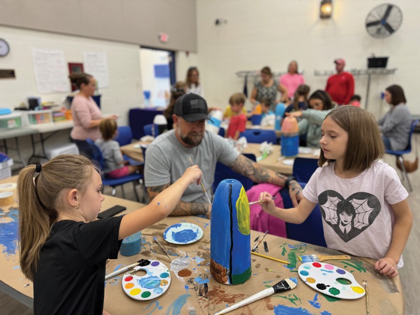 Hundreds of children enjoyed free art workshops, painting buoys that were displayed in local schools, shop windows, and on the Stonington Lobster Trap Tree as part of a six-week art trail. In 2025, we'll add a Painted Nutcracker Trail. Impact