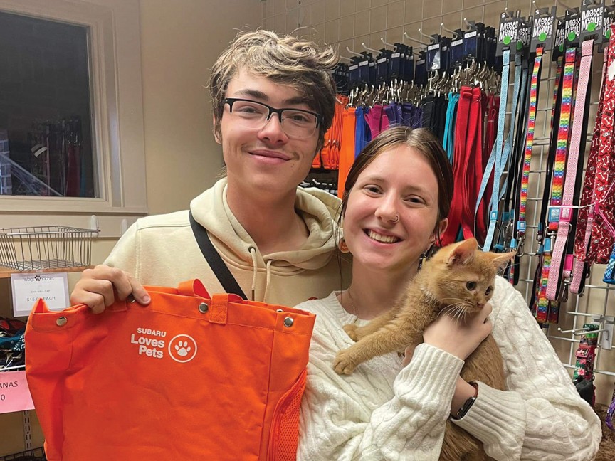 This is a picture of a cat that arrived at our shelter in need of care for an upper respiratory infection and fleas. He made a full recovery, was neutered, vaccinated, and microchipped, and we were able to help him find a loving forever family. Impact