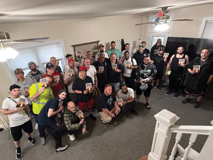 Group picture of Greenhouse Recovery Program Resident after our weekly meeting Impact