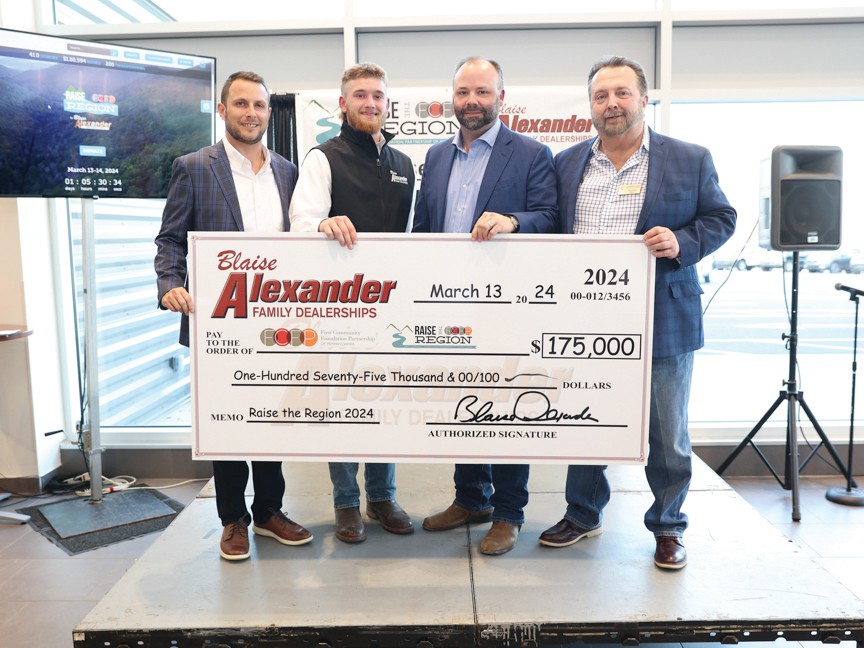 Three generations of the Alexander Family, and their dealerships, are proud sponsors of Raise the Region, the area's largest collective fundraising event supporting over 375 local nonprofit organizations. Impact
