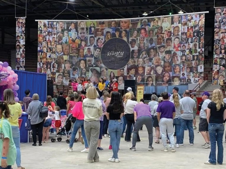 Banner displayed at one of our fundraising events showing many of the children that have passed and represents the number of families that we have supported and/or continue to support. Impact