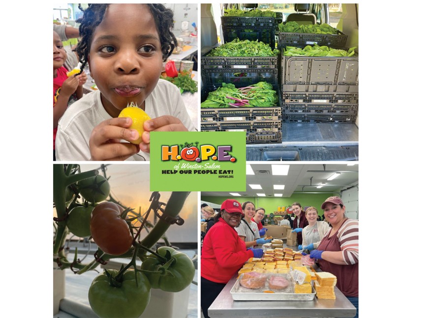 HOPE of Winston-Salem delivers meals and fresh produce to 31 communities identified with a high concentration of food insecurity. Meals are delivered over the weekend and include sandwich/entree, fresh fruit, fresh baked muffins and water or milk. Impact