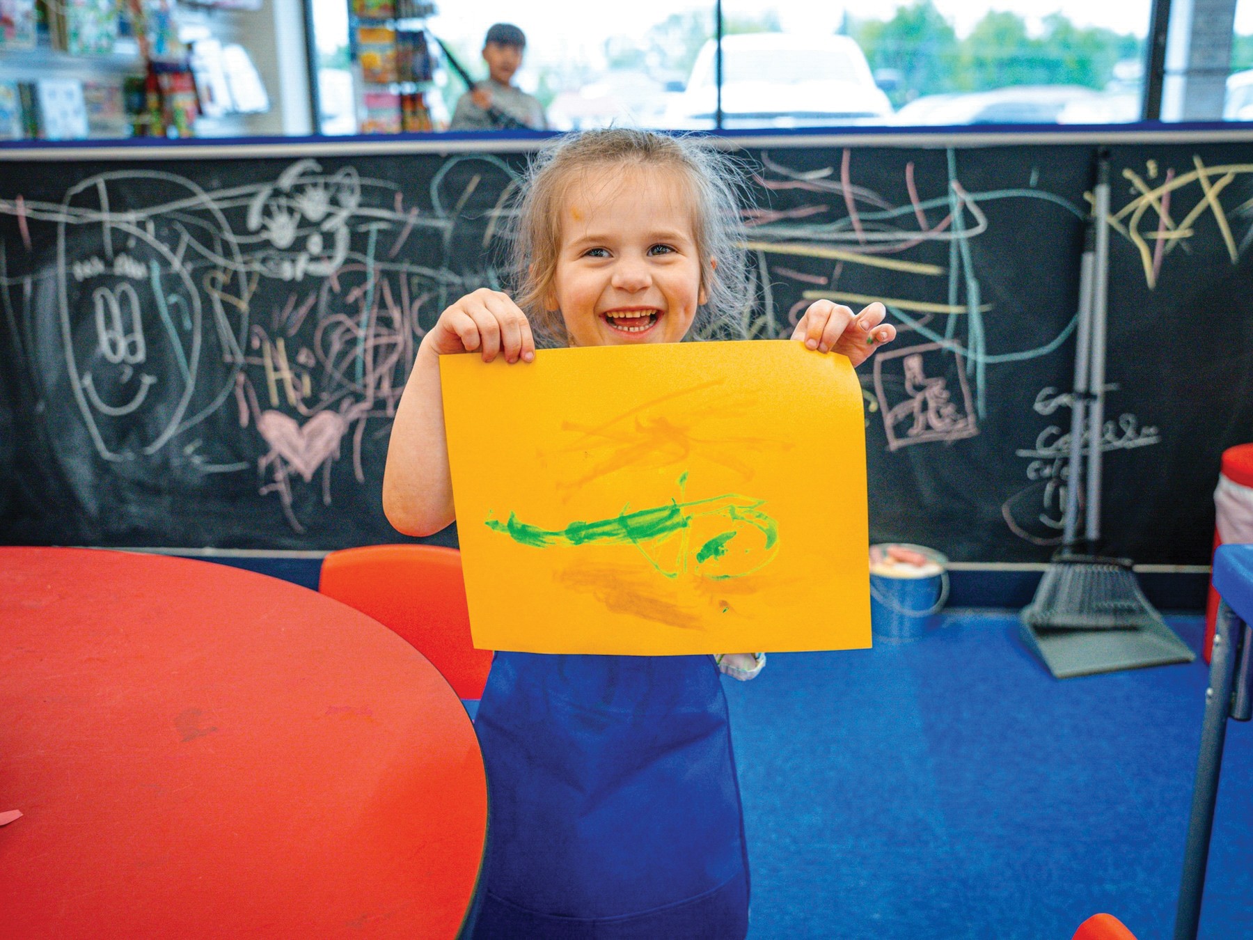 A child playing at one of the Sensory Friendly Play Dates we held for Autism Awareness Month, made possible by Bob Moore Subaru.