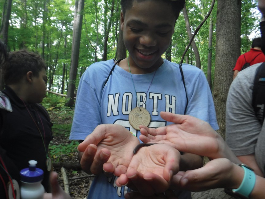 A student explores Cuyahoga Valley National Park through environmental education programs at the Cuyahoga Valley Environmental Education Center. Impact