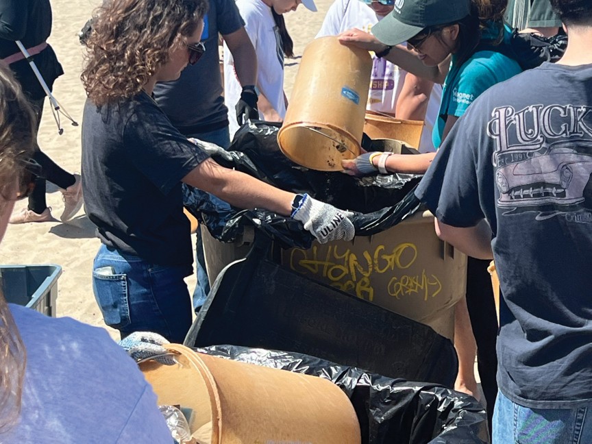 We love our volunteers! At Heal the Bay's Nothin' But Sand Earth Month beach cleanup in April 2025, over 900 volunteers came together at Santa Monica State Beach and removed 274 lbs of trash. Impact