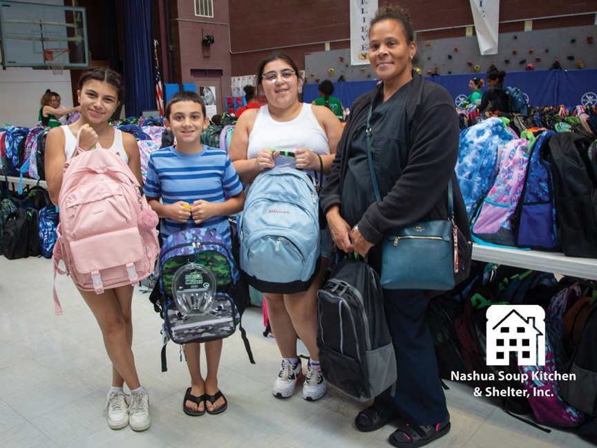 Our Backpacks for Back to School program fulfilled all the school supply needs for this family. We packed over 1,500 new backpacks with new school supplies for families trying to live on minimum wage, staying at our shelters, or coming to NSKS. Impact