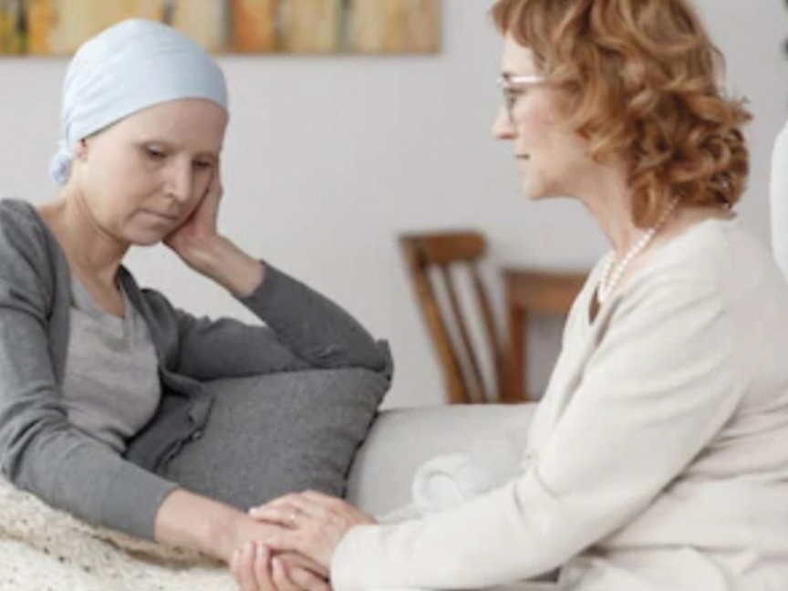 Family support for a cancer patient. Community Cancer Association is providing direct services to ease some of what a cancer patient experiences. Impact