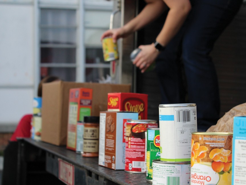 Donated food is being loaded onto a Chattanooga Area Food Bank truck. Impact