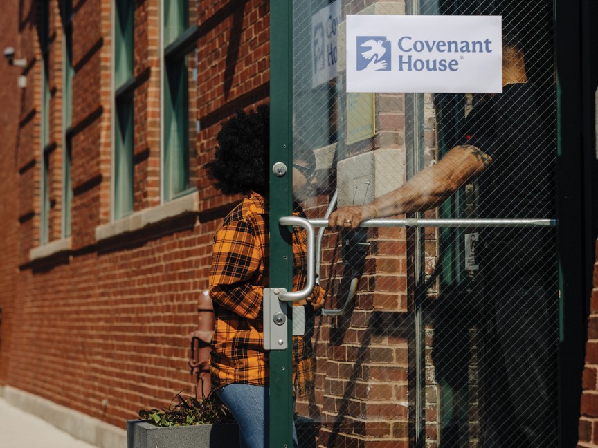 Youth facing homelessness coming to Covenant House. Impact