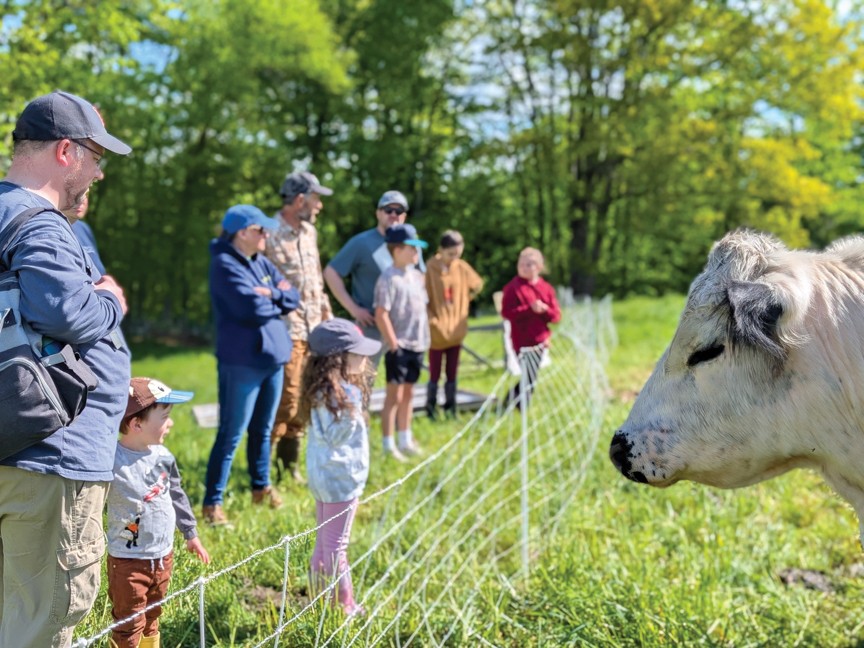 Tri-City Subaru employees and their families volunteer at the SELT-conserved Clyde Farm in Farmington, NH. Impact
